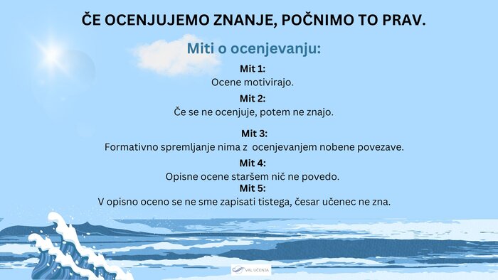 Če ocenjujemo znanje, počnimo to prav